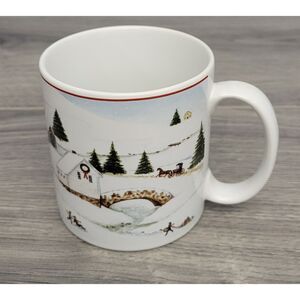 VTG 2002 Sakura David Carter Brown Holiday Christmas Valley‎ Coffee Mug